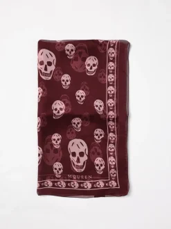 Sciarpa Skull McQueen in seta stampata