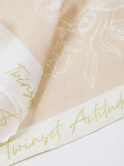 Sciarpa Twinset Actitude in viscosa con stampa floreale