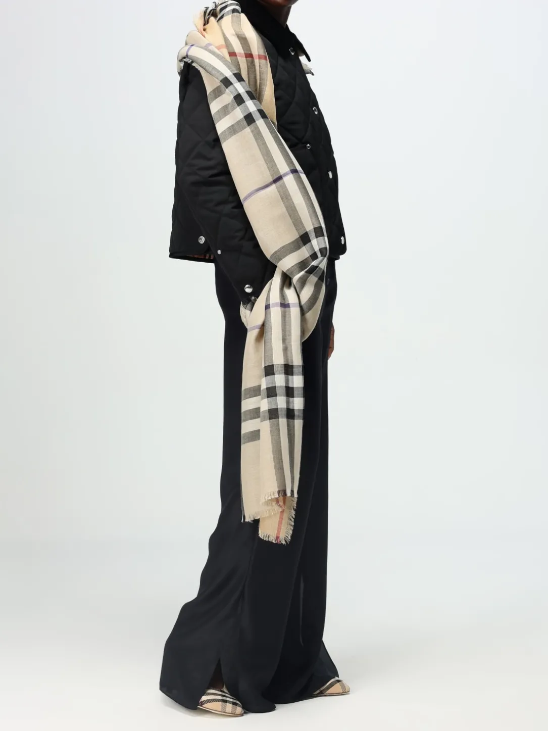 Sciarpa Vintage Check Burberry in lana e seta