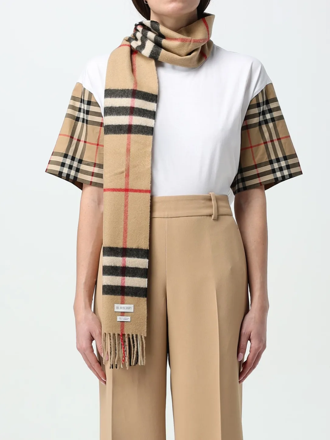 Sciarpa Vintage Check Burberry in cashmere