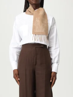 Sciarpa Wsanima Max Mara in cashmere con stampa logo