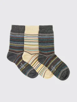 Set 3 paia di calze Paul Smith in cotone a righe