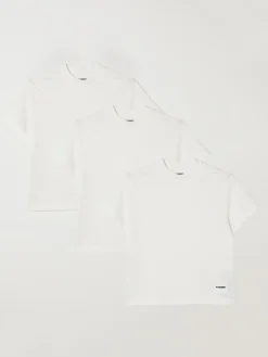 Set 3 T-shirt basic in cotone Jil Sander