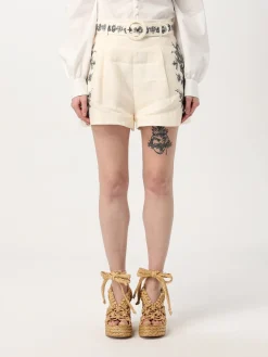 Shorts con cintura in lino Zimmermann