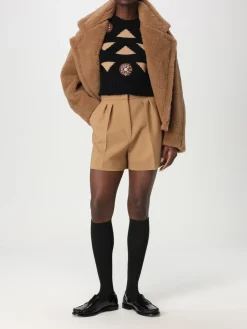 Shorts con pince in lana vergine Max Mara