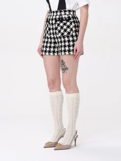 Shorts pied-de-poule Valentino in misto lana vergine