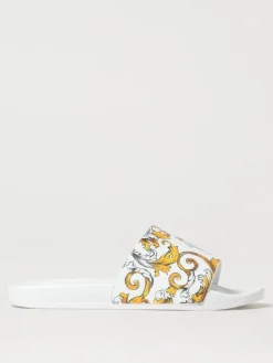 Sliders Baroque Versace Jeans Couture in gomma stampata