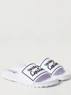 Sliders Versace Jeans Couture in gomma con logo