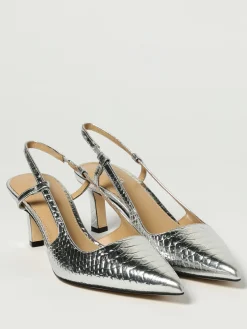 Slingback Alora Michael Kors in pelle laminata stampa cocco