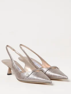 Slingback Amita Jimmy Choo in tessuto lamè