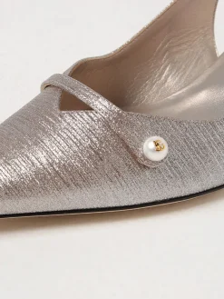 Slingback Amita Jimmy Choo in tessuto lamè