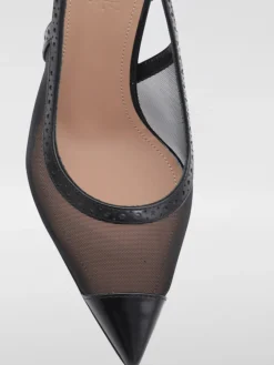 Slingback Aubrey Malone Souliers in pelle e nylon a rete