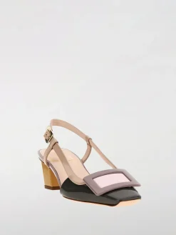 Slingback Belle Vivier Roger Vivier in vernice con fibbia decorativa
