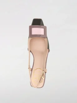 Slingback Belle Vivier Roger Vivier in vernice con fibbia decorativa