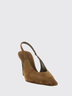 Slingback Brunello Cucinelli in camoscio