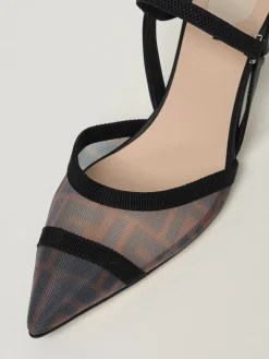 Slingback Colibrì Lite Fendi in nylon a rete e pelle