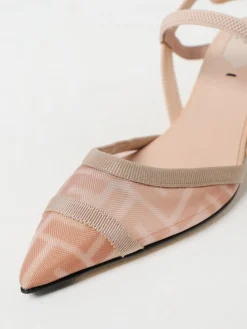 Slingback Colibri Fendi in nylon e pelle