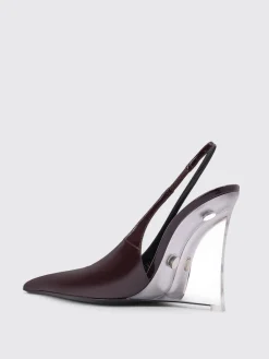 Slingback con zeppa Miller Saint Laurent in pelle