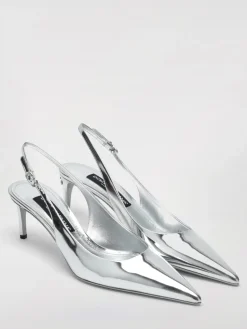 Slingback Dolce & Gabbana in vernice laminata
