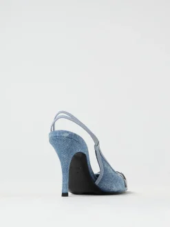 Slingback D-Venus SB Diesel in denim di cotone candeggiato