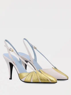 Slingback Foliefoliage Valentino Garavani in pelle laminata