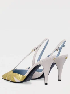 Slingback Foliefoliage Valentino Garavani in pelle laminata