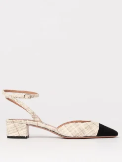 Slingback French Flirt Aquazzura in tweed di cotone