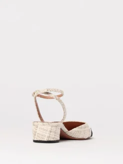 Slingback French Flirt Aquazzura in tweed di cotone