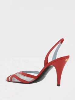 Slingback Impudance Valentino Garavani in nappa e nylon a rete