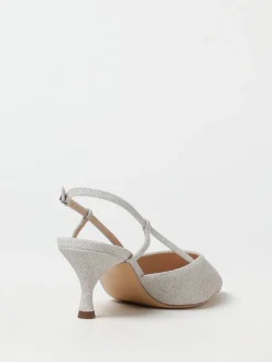 Slingback Julia Casadei in canvas e pelle