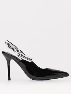 Slingback Karl Lagerfeld in vernice con fiocco logato