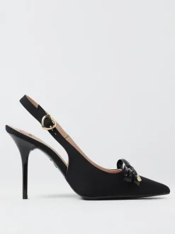 Slingback Love Moschino in pelle sintetica con fiocco