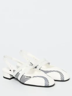 Slingback Peachy Carel Paris in pelle e vichy