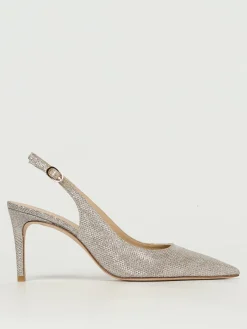 Slingback Power Stuart Weitzman in tessuto laminato