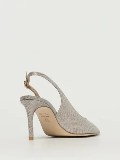 Slingback Power Stuart Weitzman in tessuto laminato