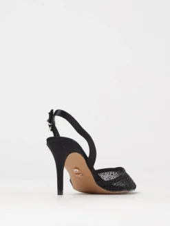 Slingback Rabat Twenty Fourhaitch in raso e nylon a rete con strass