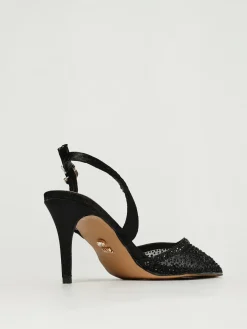 Slingback Rabat Twenty Fourhaitch in raso e nylon con strass