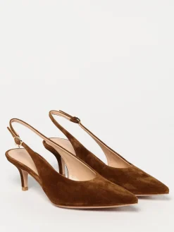 Slingback Robbie Gianvito Rossi in camoscio