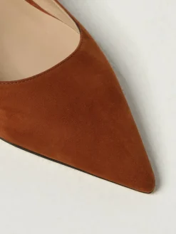 Slingback Stuart Weitzman in camoscio