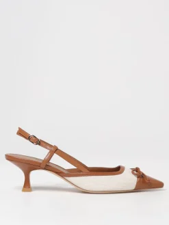 Slingback Stuart Weitzman in canvas e nappa