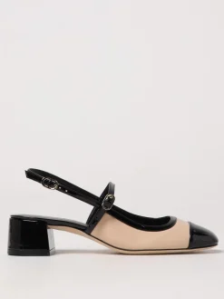 Slingback Stuart Weitzman in pelle e vernice