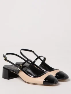 Slingback Stuart Weitzman in pelle e vernice