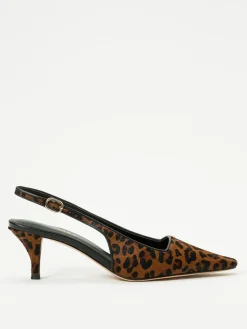 Slingback Twinset in cavallino animalier