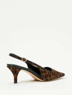 Slingback Twinset in cavallino animalier