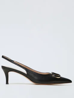 Slingback Twinset in pelle laminata