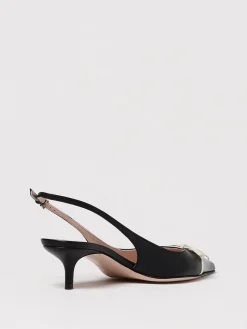Slingback VLogo Signature Valentino Garavani in nappa e vernice con fiocco