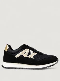 Sneakers Armani Exchange in mesh e camoscio