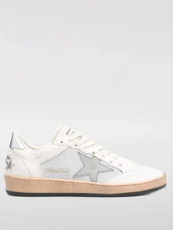 Sneakers Ball Star Golden Goose in nappa a grana e glitter used