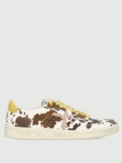 Sneakers Basket Clad Premiata in pelle stampa muccata