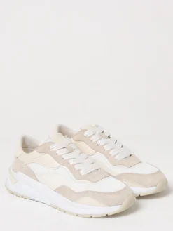 Sneakers Boss in pelle e mesh